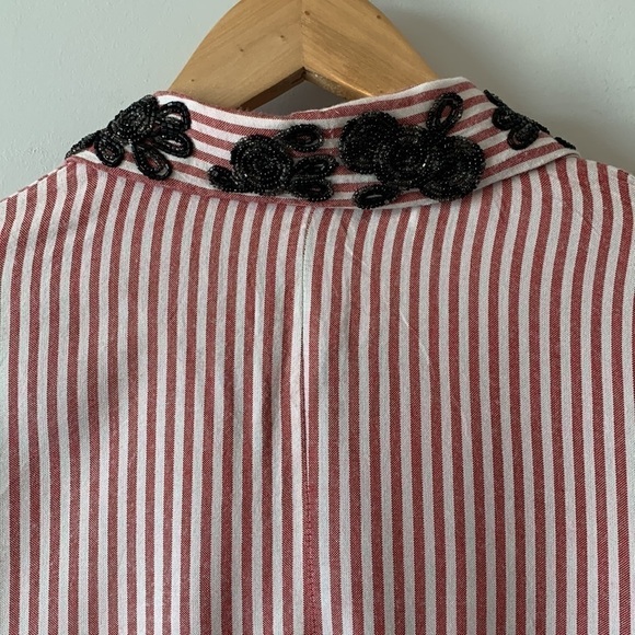 Velvet Heart  Retro 80s Ebroidered Neck Tie Button Down Shirt Size Large NWT - Picture 11 of 16